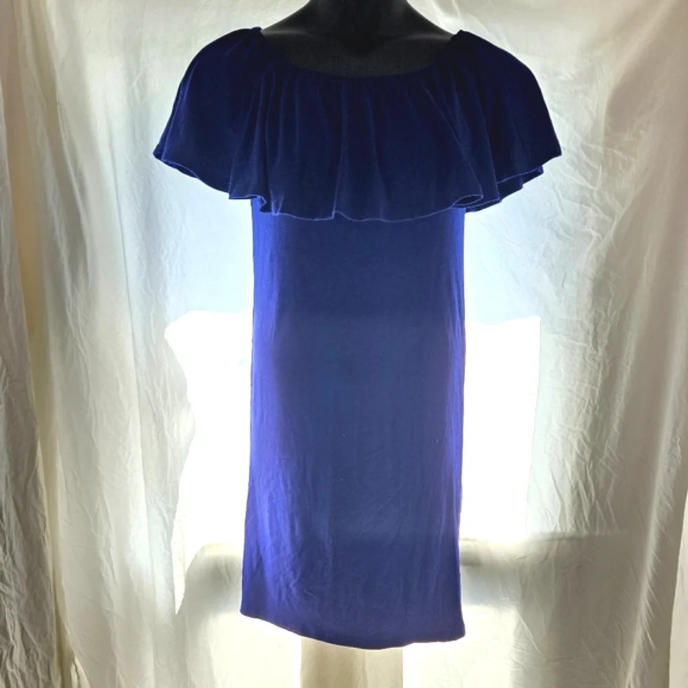 Pretty Blue Ruffle Dress NWT - Picture 7 of 10